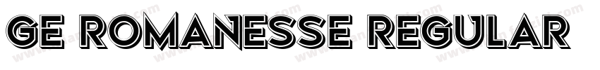 GE Romanesse Regular字体转换
